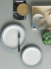 Denby 12 Piece Blue Elements Dinnerware Set - Image 3 of 4