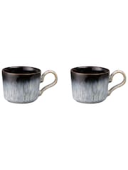 Denby Set of 2 Grey Halo Brew Espresso Cups - Image 3 of 4