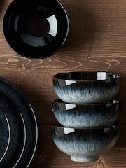Denby Set of 4 Grey Halo Rice Bowls - Image 1 of 5