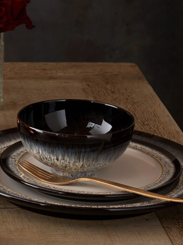 Denby Set of 4 Grey Halo Rice Bowls - Image 2 of 5