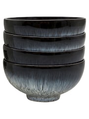 Denby Set of 4 Grey Halo Rice Bowls - Image 3 of 5
