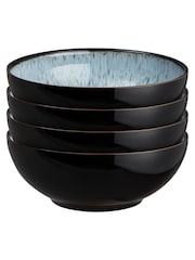 Denby Set of 4 Grey Halo Cereal Bowls - Image 2 of 3