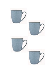 Denby 4 Piece Blue Elements Coffee Mugs - Image 3 of 4