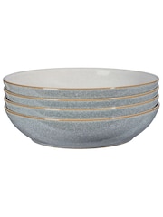 Denby Set of 4 Light Grey Elements Pasta Bowls - Image 2 of 3