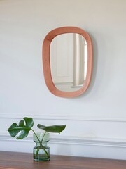 Jasper Conran London Deep Set Wooden Frame Mirror - Image 2 of 3