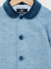 Trotters London Younger Boys Blue Classic Raglan Coat - Image 3 of 3