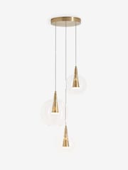 Brass Elara 3 Light Cluster Ceiling Light - Image 10 of 13