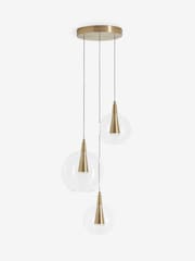 Brass Elara 3 Light Cluster Ceiling Light - Image 11 of 13