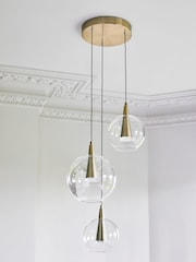 Brass Elara 3 Light Cluster Ceiling Light - Image 2 of 13