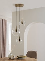 Brass Elara 3 Light Cluster Ceiling Light - Image 4 of 13