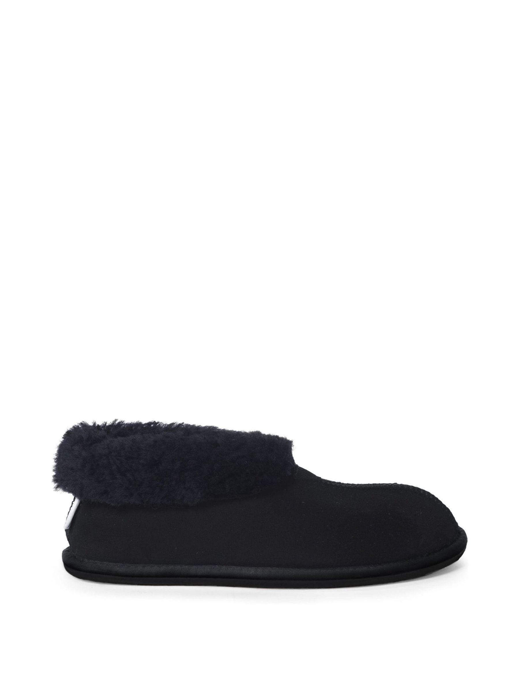 Celtic Co Blue Sheepskin Bootee Slippers