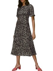 Whistles Black Sahara Cat Alana Dress - Image 1 of 4