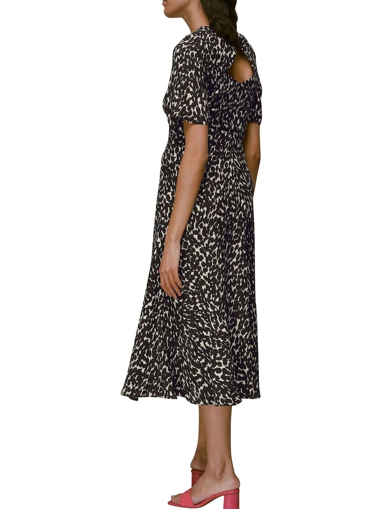 Whistles Black Sahara Cat Alana Dress - Image 2 of 4