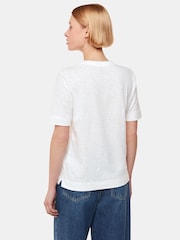 Whistles White Double Trim Rosa T-Shirt - Image 2 of 5