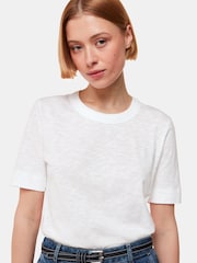 Whistles White Double Trim Rosa T-Shirt - Image 3 of 5