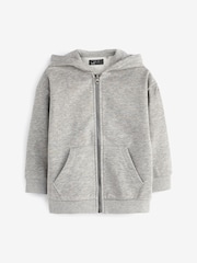 Grey Zip Through Hoodie (3-16yrs) - Image 1 of 3