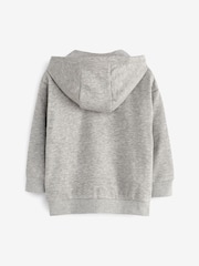 Grey Zip Through Hoodie (3-16yrs) - Image 2 of 3