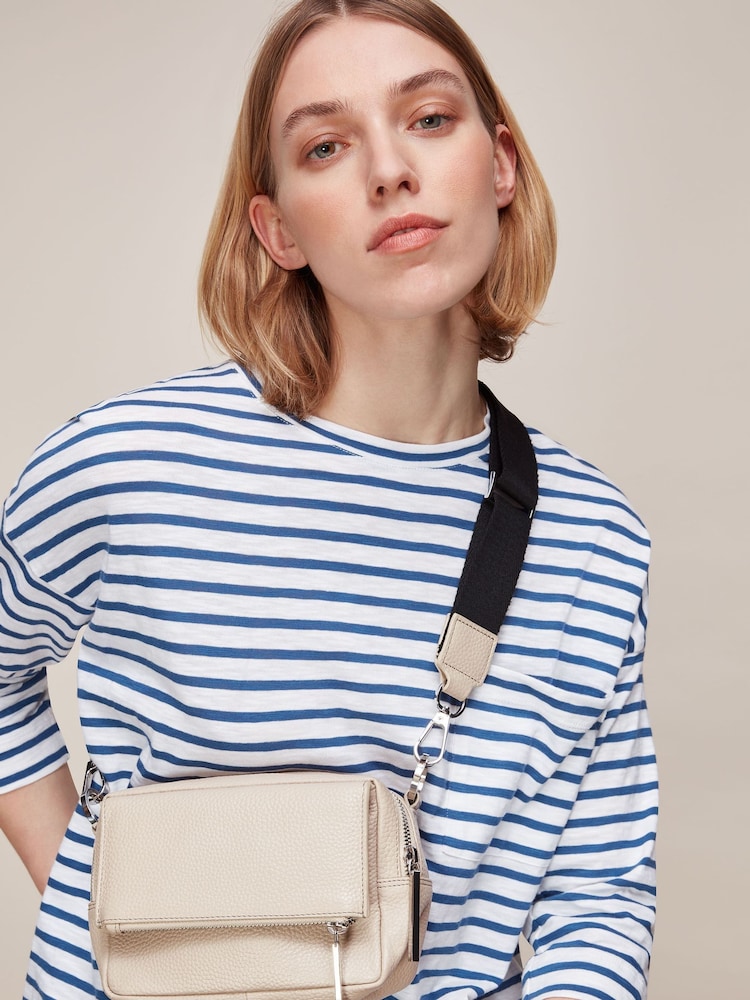 Whistles Nude Bibi Cross-Body Bag - Image 1 of 5 Whistles Nude Bibi Cross-Body Bag - Image 1 of 5