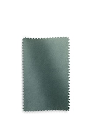 Set of 2 Soft Velvet Teal Blue Otis Carver Arm Dining Chairs - Image 7 of 8