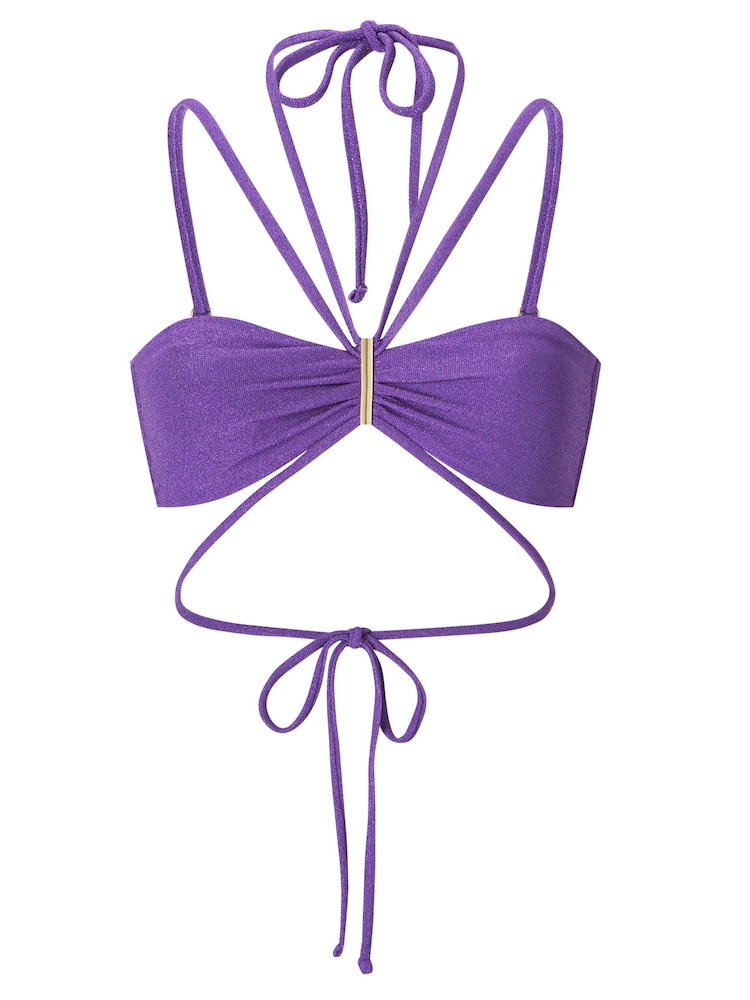 Ann Summers Purple Fiji Soft Bikini Top - Image 5 of 5