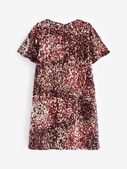 Bronze/Gold Metallic Swirl Velour Sequin Party Dress (3-16yrs) - Image 5 of 6