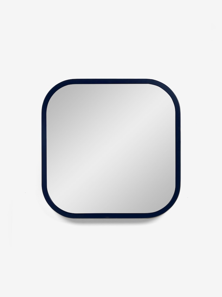 Jasper Conran London Blue Curved Edge Square Framed Mirror - Image 3 of 3