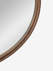 Jasper Conran London Wood Ripple Edge Oval Mirror - Image 4 of 4