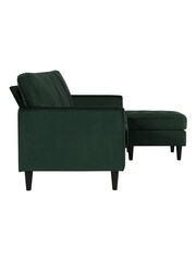 CosmoLiving Green Strummer Velvet Sectional Sofa - Image 3 of 4