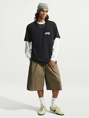 Nike Black Graphic Loose Fit T-Shirt - Image 3 of 6