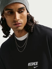 Nike Black Graphic Loose Fit T-Shirt - Image 5 of 6