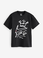 Nike Black Graphic Loose Fit T-Shirt - Image 1 of 1