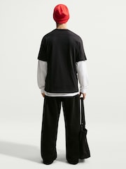 Nike Black Graphic Loose Fit T-Shirt - Image 4 of 6