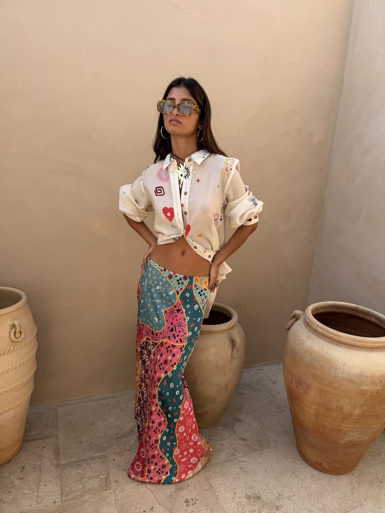 Never Fully Dressed Cream Morroco Charm Marley Shirt - Image 1 of 5 Never Fully Dressed Cream Morroco Charm Marley Shirt - Image 1 of 5