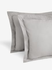 Grey Silver Cotton Rich Duvet Cover and Pillowcase Set - Image 3 of 4