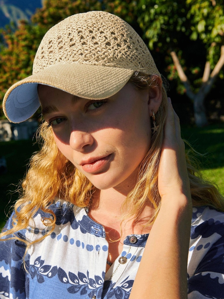 White Stuff Natural Woven Baseball Cap - Image 1 of 3 White Stuff Natural Woven Baseball Cap - Image 1 of 3