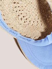 White Stuff Natural Woven Baseball Cap - Image 3 of 3