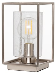 BHS Silver Hardy Industrial Cube Table Lamp - Image 4 of 4