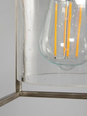 BHS Silver BHS Hardy 1 Light Cage Pendant Ceiling Light - Image 3 of 4
