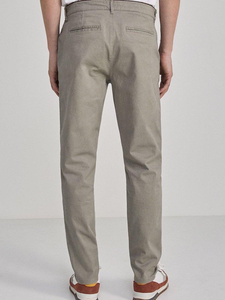 Springfield Natural False Textured Chinos - Image 2 of 5