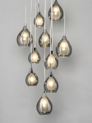BHS Grey Carmella Pendant Cluster Light Ceiling Light - Image 2 of 3