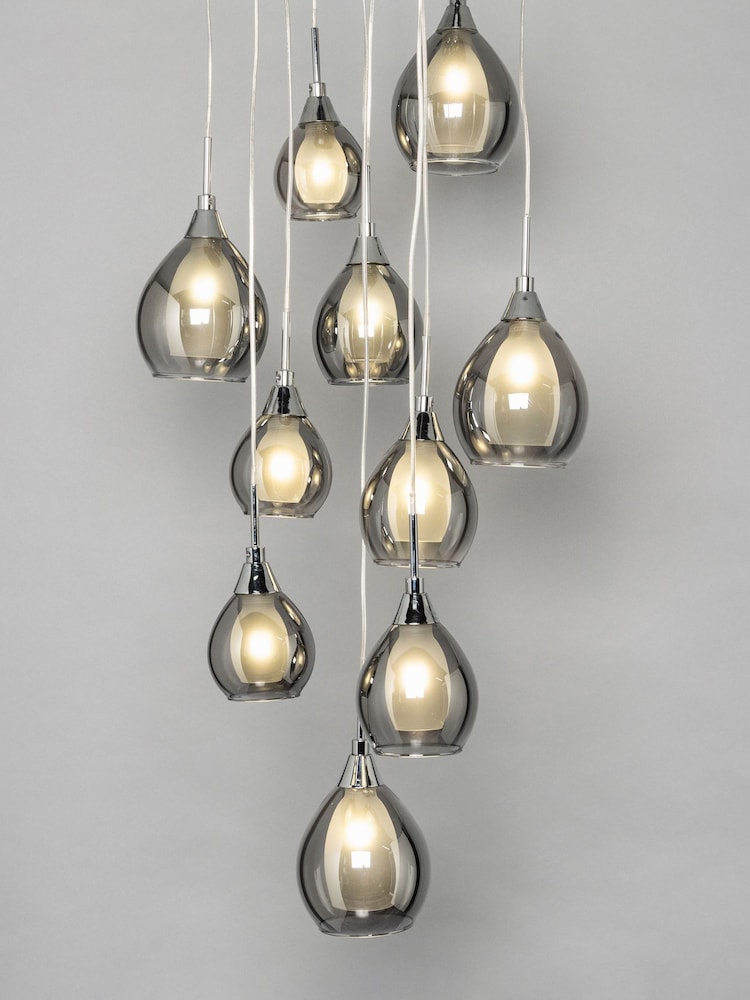 BHS Grey Carmella Pendant Cluster Light Ceiling Light - Image 2 of 3