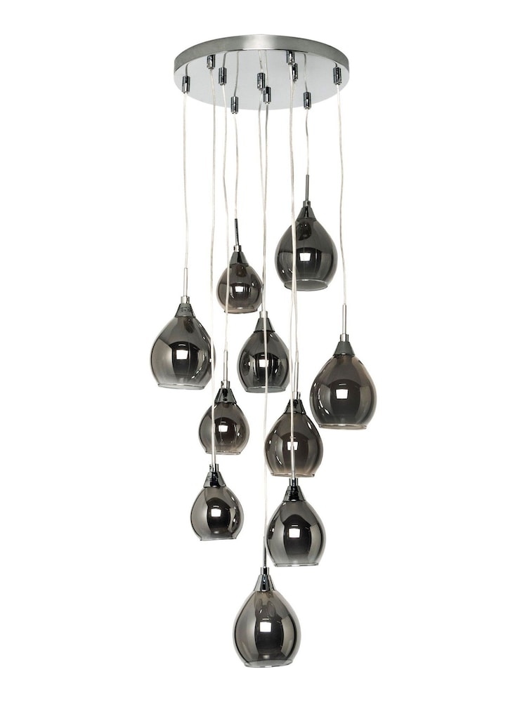 BHS Grey Carmella Pendant Cluster Light Ceiling Light - Image 3 of 3