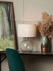 BHS Clear Alfie Bobble Glass Table Lamp - Image 1 of 7