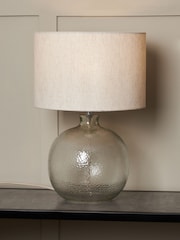 BHS Clear Alfie Bobble Glass Table Lamp - Image 3 of 7