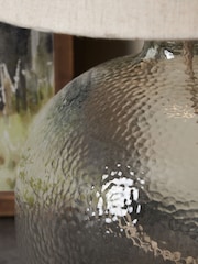 BHS Clear Alfie Bobble Glass Table Lamp - Image 5 of 7