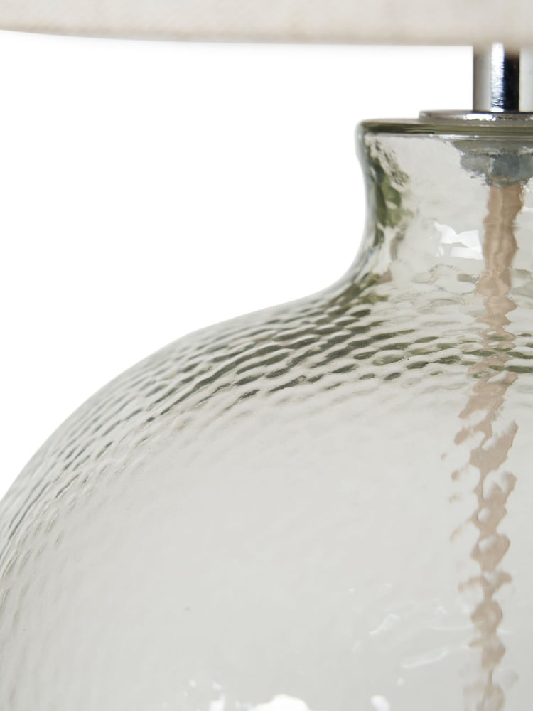 BHS Clear Alfie Bobble Glass Table Lamp - Image 7 of 7