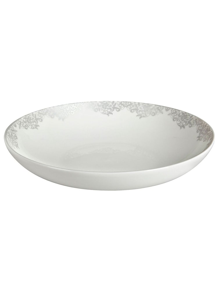 Denby 4 Piece Filigree Silver Monsoon Pasta Bowls Set - Image 3 of 3