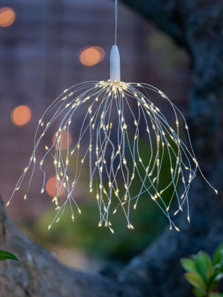 SolarCentre Silver Chloe Solar USB Firework Outdoor Light - Image 1 of 1