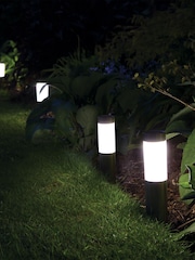 SolarCentre Set of 4 Black Mini London Solar Post Lights - Image 2 of 4