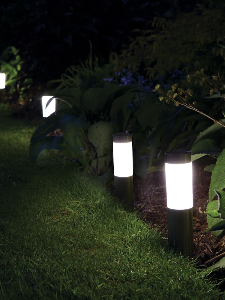 SolarCentre Set of 4 Black Mini London Solar Post Lights - Image 2 of 4